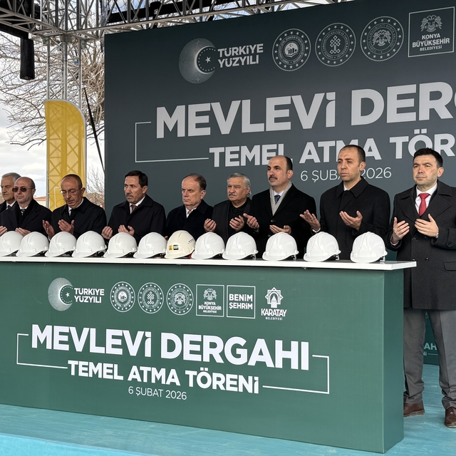 Konya'da Mevlevi Dergahı'nın temeli atıldı