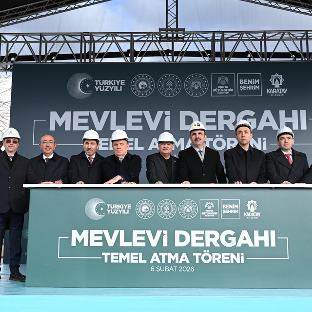 Konya Büyükşehir'in şehre kazandıracağı Mevlevi Dergahı'nın temeli atıldı