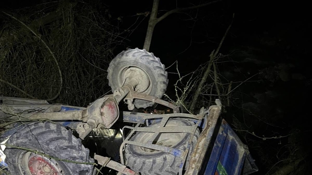 Samsun'da tarım aracının devrilmesi sonucu bir kişi öldü