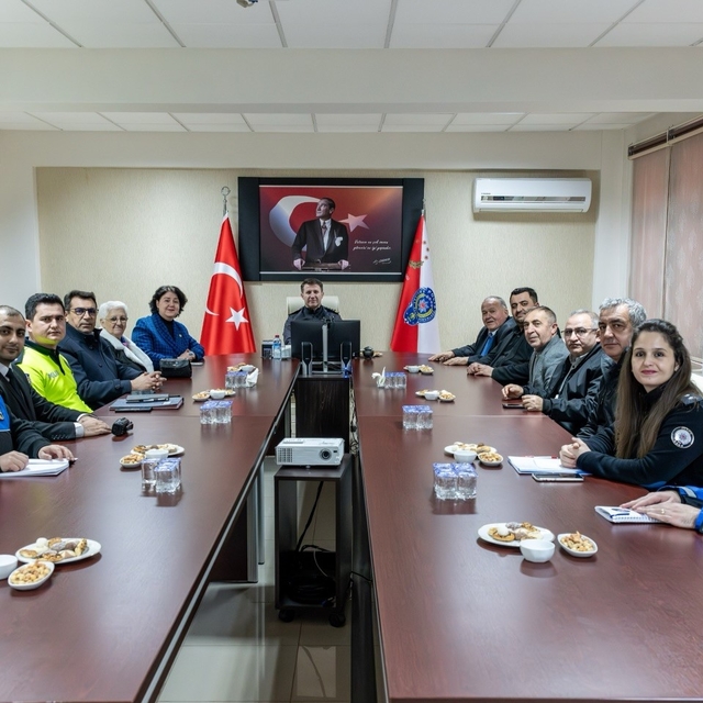Emniyet Müdürü Çağlar başkanlığında huzur toplantısı yapıldı