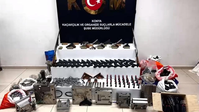 Konya'da yasa dışı silah operasyonu