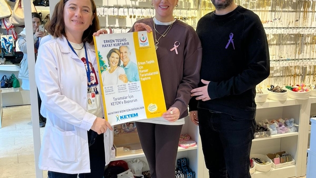 Erken tanı hayat kurtarır mottosu esnaflara anlatıldı