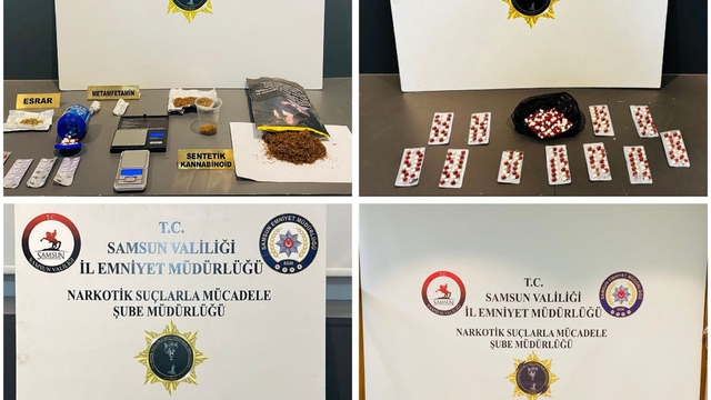 Samsun'da uyuşturucu operasyonlarında 6 zanlı yakalandı