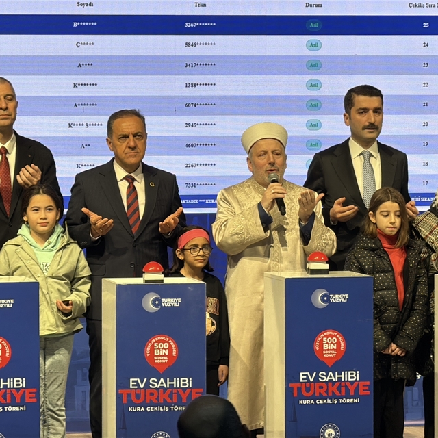 Yalova'da inşa edilecek bin 805 konutun kura çekimi gerçekleştirildi