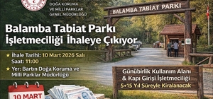 Balamba Tabiat Parkı ihaleye çıkıyor