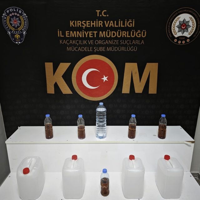 Kırşehir'de kaçak alkol operasyonu