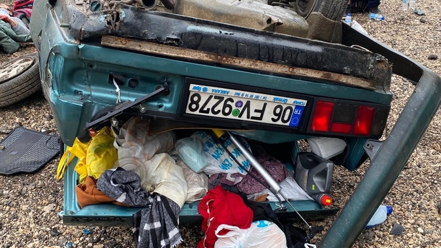 Bolu'da otomobil takla attı, 4 kişi yaralandı