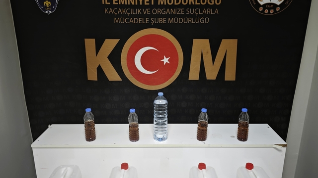 Kırşehir'de kaçak alkol operasyonu