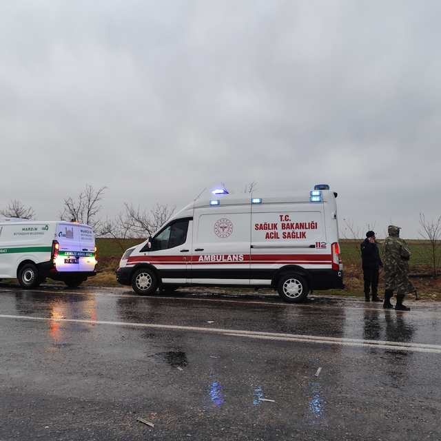 Mardin'de otomobil ile TIR çarpıştı: 2 ölü, 2'si ağır 3 yaralı (2)
