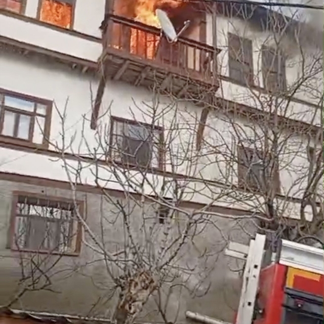 Bursa'da evde korkutan yangın