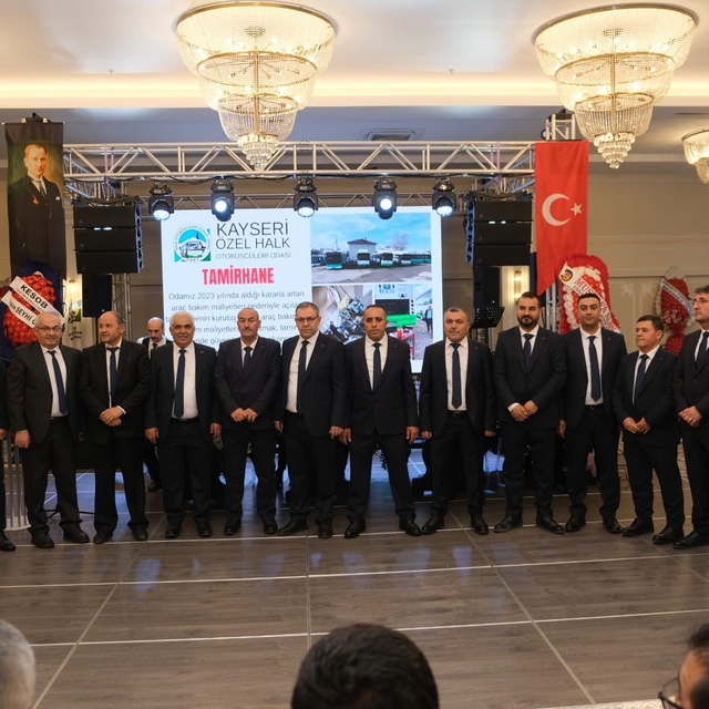 Halk Otobüsçüleri Odası'nda Hayrullah Şahin yeniden başkan seçildi