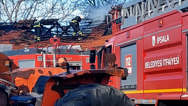 Edirne'de müstakil evde çıkan yangın söndürüldü