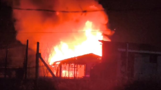 Çorum'da bağ evinde yangın