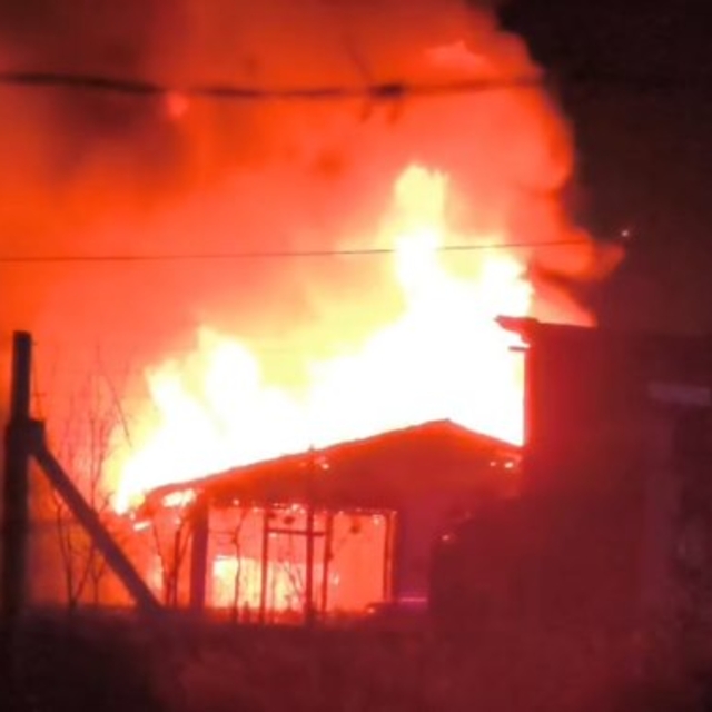 Çorum'da bağ evinde yangın