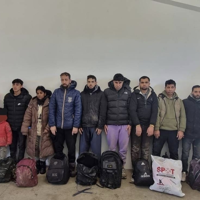 Edirne'de 14 kaçak göçmen yakalandı