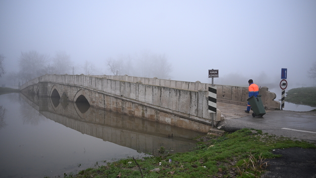 Meriç Nehri'nin debisi düşmeye başladı