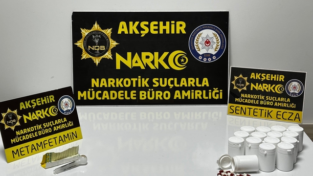 Akşehir'de uyuşturucu operasyonu