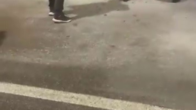 Sivas'ta seyir halindeki taksi alevlere teslim oldu