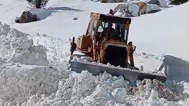 Kahramanmaraş kırsal bölgelerde kar temizliği