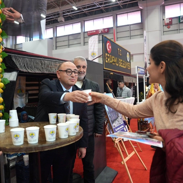 Erdemli, EMITT Fuarı'nda ziyaretçilerin ilgi odağı oldu