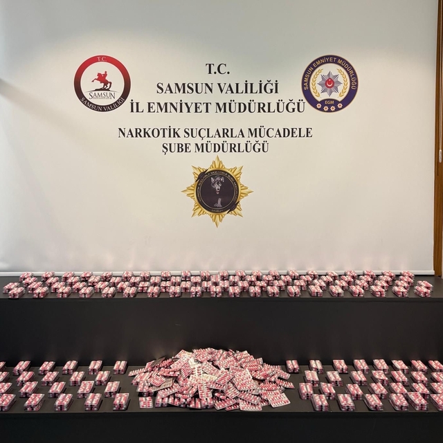 Samsun'da 5 bin adet uyuşturucu hap ele geçirildi: 2 gözaltı