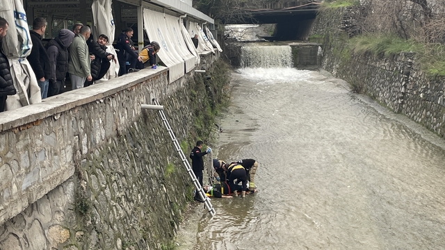 Bursa'da dereye düşen kişi ağır yaralandı