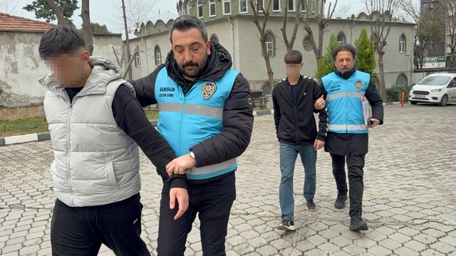 Samsun'da Trabzonspor otobüsünü taşlayan 5 kişi adliyeye sevk edildi