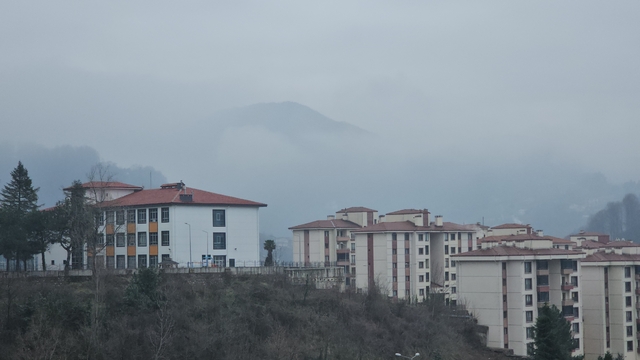 Zonguldak'ta yüksek kesimlerde sis etkili oldu