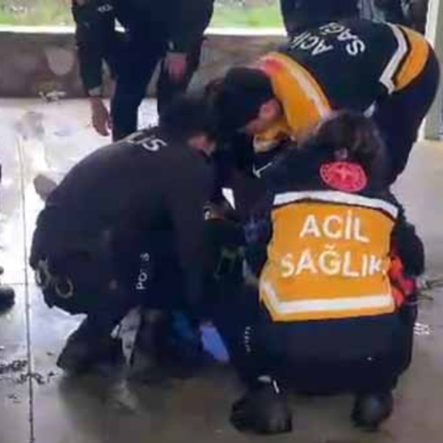 Dere yatağına düştü, duran kalbi yeniden çalıştırıldı