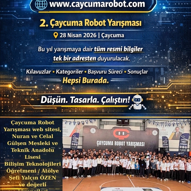 Robot yarışmasının resmi web sitesi yayında