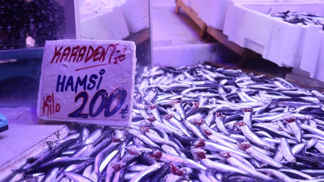 Hamsi tezgahlardaki tahtına yeniden oturdu
Taze hamsi döndü, vatandaş pazara koştu