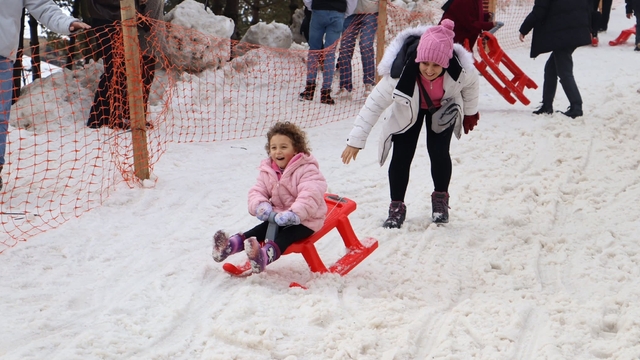 Ordu'da 1500 rakımlı yaylada kar festivali