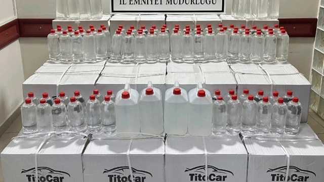 Sinop'ta sahte içki operasyonunda bir kişi yakalandı