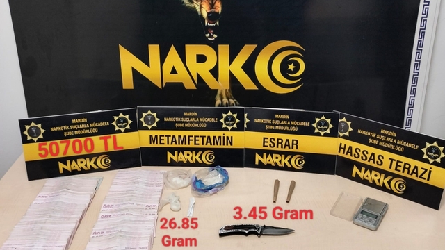 Mardin'de uyuşturucu operasyonunda 3 şüpheli yakalandı