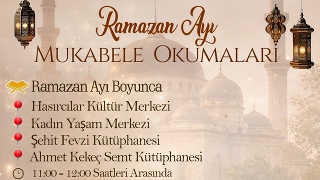 Battalgazi'de Ramazan ayı mukabele okumaları başlıyor