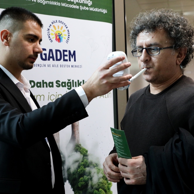 Belediye personeline karbonmonoksit ölçümü