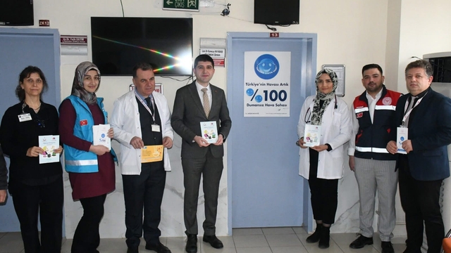 Alaçam'da Sigara Bırakma Günü kapsamında poliklinik ziyareti