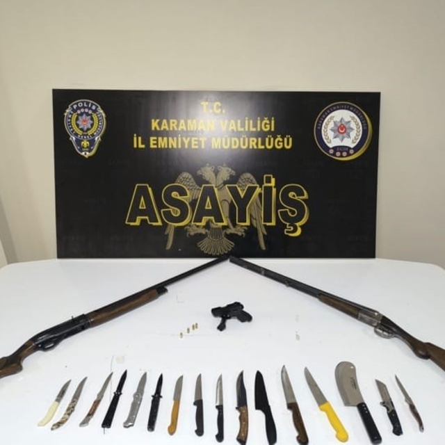 Karaman'da aranan 11 kişi tutuklandı