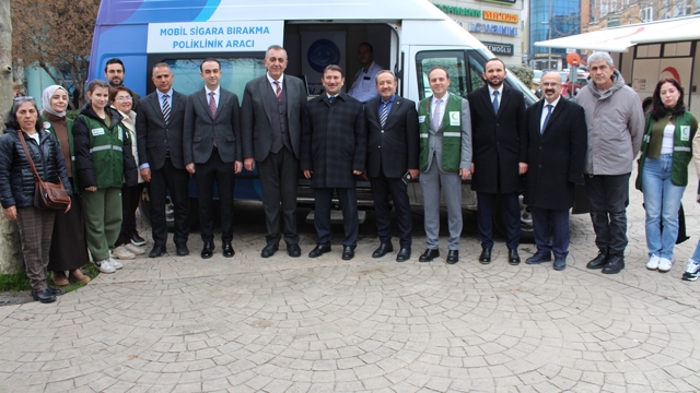 Tekirdağ'da mobil sigara bırakma aracı hizmete girdi