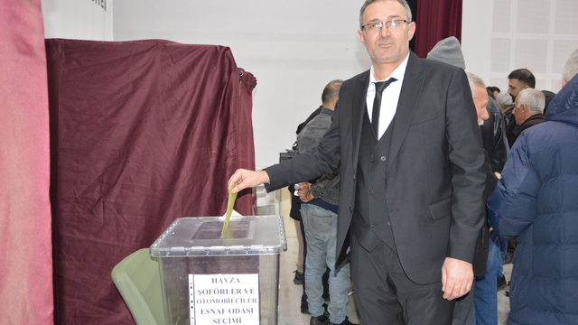 Havza Şoförler ve Otomobilciler Esnaf Odası Başkanlığına Pekbolat yeniden seçildi