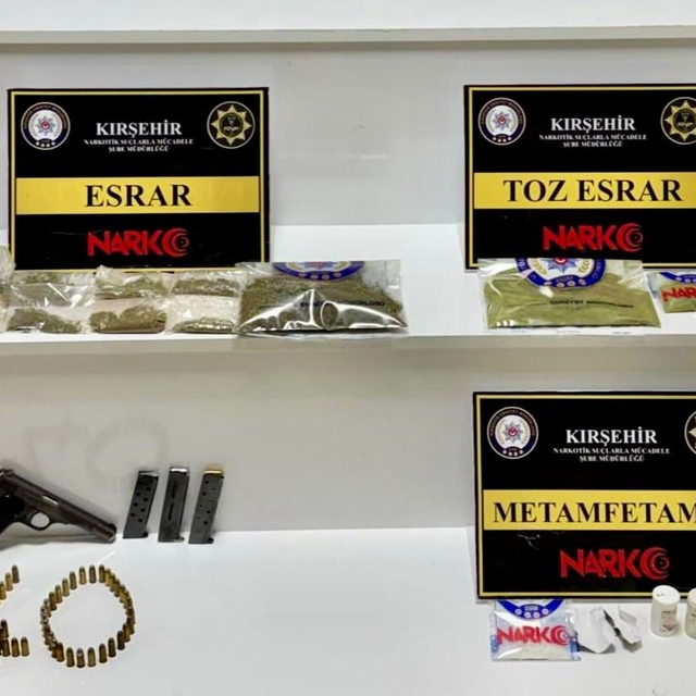 Kırşehir'de uyuşturucu operasyonunda yakalanan şüpheli tutuklandı