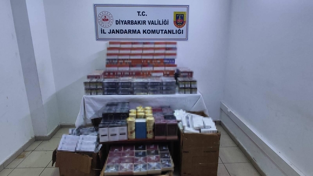 Diyarbakır'da kaçakçılık operasyonları: 2 milyon boş makaron ele geçirildi