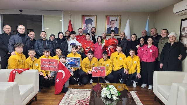 Avrupa Şampiyonu Samsun'da coşkuyla karşılandı