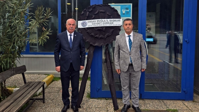 EMŞAV Muğla'dan TÜVTÜRK'e siyah çelenk