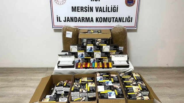 Mersin'de sigara kaçakçılığı iddiasıyla 2 şüpheli yakalandı
