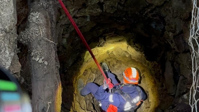 Burdur'da kuyuya düşen oğlak ekipler tarafından kurtarıldı