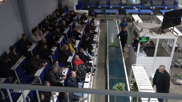 Yalova'da çiçek mezatlarında Sevgililer Günü hareketliliği