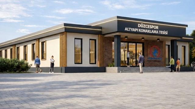 Düzcespor altyapısına büyük katkı sunacak
Konaklama tesisinin temeli atıldı