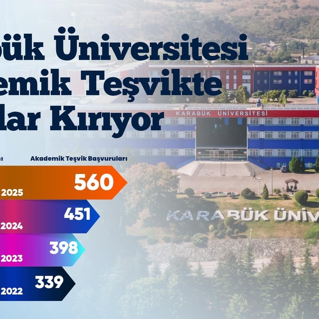 Karabük Üniversitesi akademik teşvikte yükselişini sürdürüyor