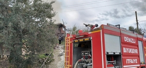 Kale'de alevlere teslim olan ev kullanılamaz hale geldi